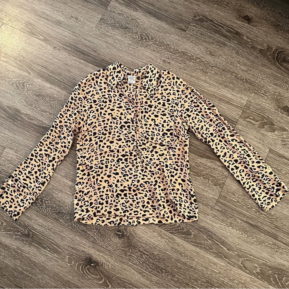 Baum und Pferdgarten Beige Black Leopard Moxie Blouse